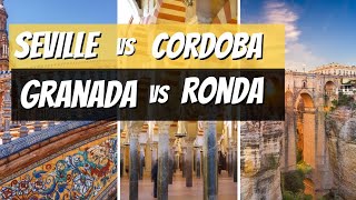 Seville vs Granada vs Cordoba vs Ronda  Andalusia’s Golden Three Places to Visit [upl. by Traci123]