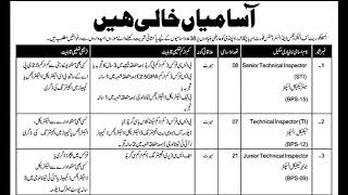 Inspectorate of Electronics and Instruments Chaklala Rawalpindi Jobs 2024 October November Technica [upl. by Reginauld]