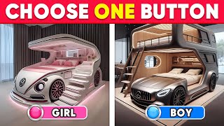 Choose One Button 💙🎁🎀 BOY or GIRL Edition  Daily Quiz [upl. by Enaasiali]