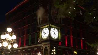 Vancouver British Columbia  Gastown Steam Clock Chimes HD 2014 [upl. by Huckaby]