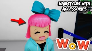 Brookhaven HAIRSTYLES WITH ACCESSORIES ID Codes  HAIR OUTFIT 2024 Roblox Ids  brookhavenidcodes [upl. by Idurt]