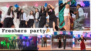 Freshers Party at Graphic era 🩷 MBA Studentsgraphicerahilluniversity freshers [upl. by Ahsienat]