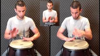 Columbia On Congas Slow Example [upl. by Corneille]