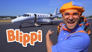 Blippi Learn About Planes At The Museum Of Flight  Educational Videos For Kids [upl. by Bartholomeus]