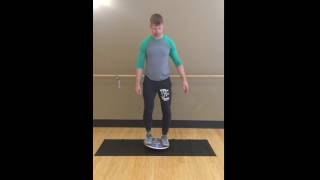 Balance Board Exercise 3 Side Tilt [upl. by Kcajyllib]