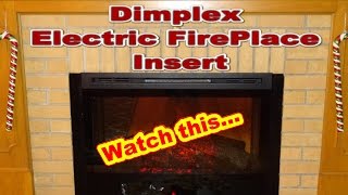 How To Install a Dimplex Electric Fireplace Insert  Model DF3033 ST [upl. by Four]