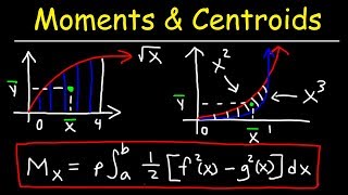 Moment Center of Mass and Centroid  Calculus Problems [upl. by Bert]