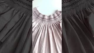 핸드스모킹자수 드레스 만들기 sewing hand smocking embroidery [upl. by Notneuq198]