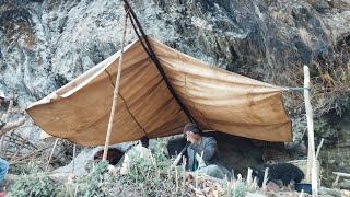 this is mounting village life Rainy day in jiree village ll himalayan rainy days Nepal 🇳🇵 [upl. by Matelda]