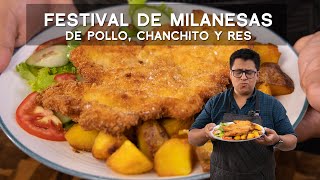 COMO HACER MILANESA NAPOLITANA MILANESA DE POLLO Y MILANESA DE CERDO  ALEXANDER QUESQUÉN [upl. by Garry]