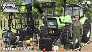 GETTING THE LOAN AND STARTING FORESTRY BUSINESS  HUTAN PANTAI  Farming Simulator 25  Episode 6 [upl. by Aniat772]