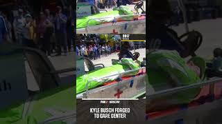 Kyle Busch forced to care center 🤕 NASCAR kylebusch texas racing [upl. by Sublett87]