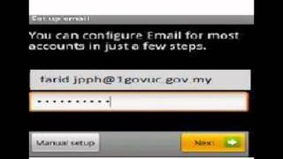 HOW TO CONFIGURE EMAIL 1GovUC ON ANDROID SYSTEM [upl. by Sik]