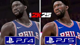 NBA 2K25 PS4 vs PS5 Graphics Comparison [upl. by Annoit]