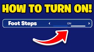 How To See FOOTSTEPS in Fortnite Visual Sound Effects Fortnite Setting [upl. by Sicular886]