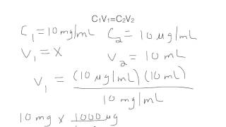 How to Use the Dilution Equation [upl. by Neelyahs]