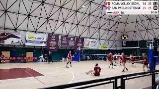 Roma Volley SSD ARL vs San Paolo Ostiense – 19112023 [upl. by Richara]