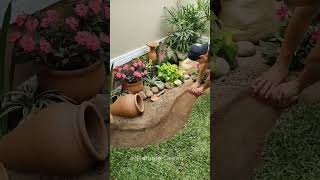 Cantinho para apreciar 🌱shorts garden paisagismo diy [upl. by Stanislas884]