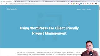 Using WordPress for Client Friendly Project Management [upl. by Rahsab642]