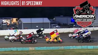 ASCS  American Sprint Car National Series  81 Speedway  July 20 2024  HIGHLIGHTS [upl. by Nylle]