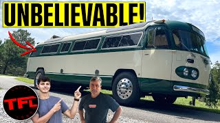 My Dad Built This CRAZY RV From a Rare 40s Bus Youve Never Heard Of Check Out the Results [upl. by Ally]