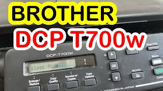 BROTHER DCPT700w HOW TO MANUAL TEST PRINT amp DEEP CLEANING amp INK FLUSHING MAINTENANCE MODE [upl. by Onida164]