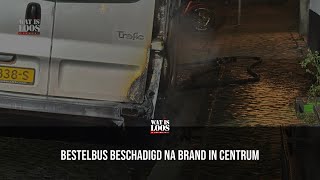 BESTELBUS BESCHADIGD NA BRAND IN CENTRUM [upl. by Anayik748]