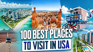 100 Best Places To Visit in USA 2024 4K [upl. by Tapes]