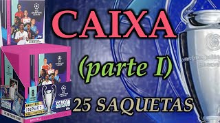 CAIXA 50 SAQUETAS Champions League 202324 1ª parte Topps [upl. by Haddad]