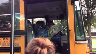 Henrys first day of school bus ride [upl. by Franklyn]