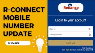 Update Mobile number in Rconnect  Update Rconnect   Rconnect  Internalview22 [upl. by Kelsey517]