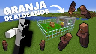 GRANJA de ALDEANOS 120 Minecraft JAVA [upl. by Asinet]