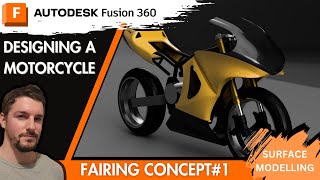 Motorcycle Fairing Concept Design Forming Practice [upl. by Akeim72]