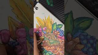 quotMardi Grasquot Stegosaurus art drawing [upl. by Llednov]