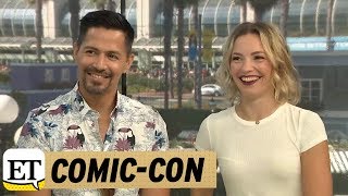 Jay Hernandez and Perdita Weeks Talk Magnum PI  ComicCon 2018 [upl. by Nappy]