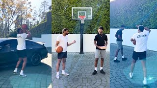 Bronny and Bryce James Play a Brotherly Game of HORSE TACO [upl. by Orlov]