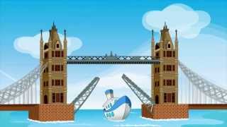 London Bridge Is Falling Down  Kids songs and Nursery Rhymes by EFlashApps [upl. by Ellessig]