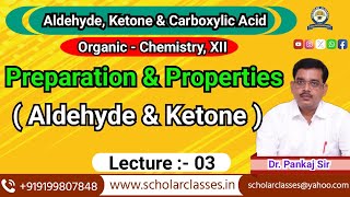 Preparation of Ketone ll Nucleophilic addition reaction of Aldehyde amp Ketone [upl. by Barker]