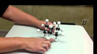 Cyclohexane Chair amp Boat with Models [upl. by Ressler]