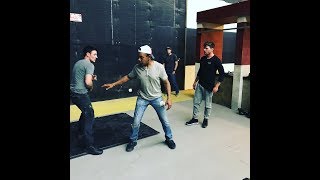 Ryan Phillippe fight rehearsal with Josh Stewart Shooter S3 [upl. by Anawait]