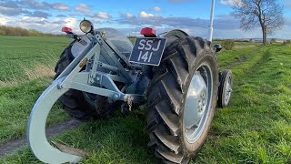 Ferguson TE20 sub soiler plough restoration start to finish [upl. by Ahsratan]