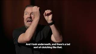 Ricky Gervais  Armageddon  I love Illegal Immigrants Joke [upl. by Velasco]