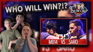 REACTION MB14 vs SARO  Grand Beatbox LOOPSTATION Battle 2017  SEMI FINAL [upl. by Annasoh559]