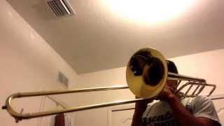 12 Major scales on trombone [upl. by Ahsyla]