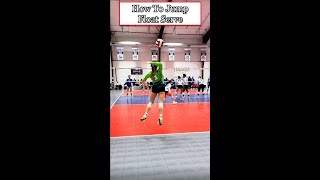 Jump Float Serve Volleyball Tutorial by Delaney Moon How to float serve dmoon libero serving [upl. by Hawger]