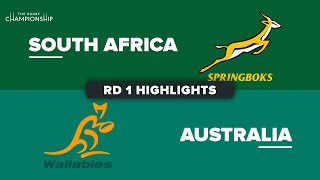 The Rugby Championship 2023  South Africa v Australia  Rd 1 Highlights [upl. by Anaila]