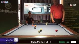 Finale Berlin Masters 2016 Martin Poguntke vs Thomas Lüttich powered REELIVE [upl. by Eillehs]