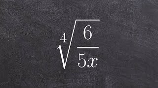 Simplify a root of a rational expression by rationalizing the denominator [upl. by Artkele]