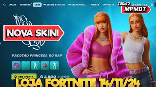 NOVA SKIN ICE SPICE E GESTOS  LOJA FORTNITE 141124LOJA FORTNITE  LOJA FORTNITE 14 NOVEMBRO [upl. by Kimura171]