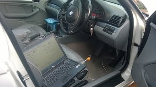 BMW 318i  INPA and KDCan Interface Mods [upl. by Epoh]